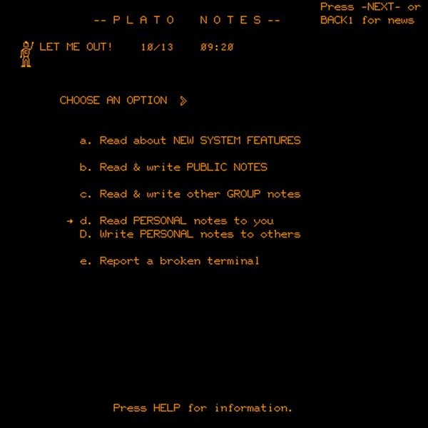 PLATO Notes
