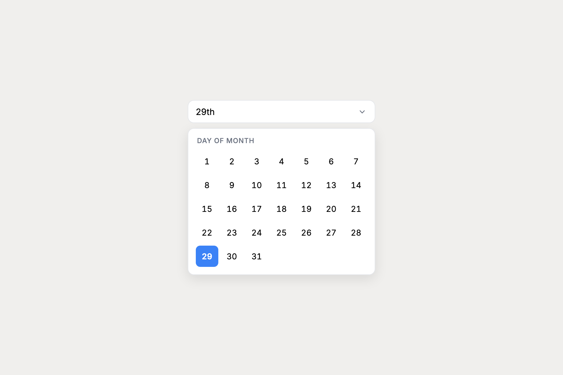 Send your RSS digest on any day of the month
